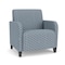 Lesro Siena Lounge Reception Wide Guest Chair, Black, RS Rain Song Upholstery SN1201 - alternate 1